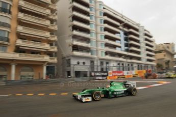 World © Octane Photographic Ltd. Thursday 22nd May 2014. GP2 Practice – Monaco, Monte Carlo. Rio Haryanto - EQ8 Caterham Racing. Digital Ref : 0959LB1D6484