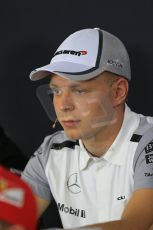 World © Octane Photographic Ltd. Thursday 17th July 2014. German GP, Hockenheim - Formula 1 FIA Press Conference. McLaren Mercedes MP4/29 – Kevin Magnussen. Digital Ref: 1033LB1D3823