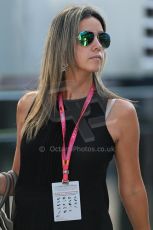 World © Octane Photographic Ltd. Saturday 19th July 2014. German GP, Hockenheim. - Formula 1 Paddock. Williams Martini Racing FW36 – Felipe Massa's wife Anna Raffaela Bassi. Digital Ref: