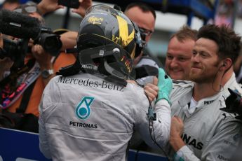 World © Octane Photographic Ltd. Sunday 20th July 2014. German GP, Hockenheim. - Formula 1 Parc Ferme. Mercedes AMG Petronas F1 W05 Hybrid - Nico Rosberg. Digital Ref: 1052LB1D8716