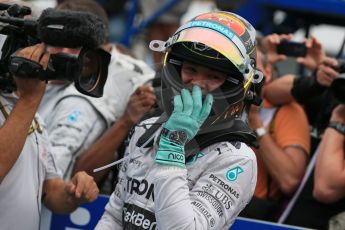 World © Octane Photographic Ltd. Sunday 20th July 2014. German GP, Hockenheim. - Formula 1 Parc Ferme. Mercedes AMG Petronas F1 W05 Hybrid - Nico Rosberg. Digital Ref: 1052LB1D8720