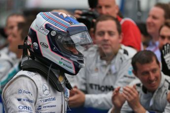 World © Octane Photographic Ltd. Sunday 20th July 2014. German GP, Hockenheim. - Formula 1 Parc Ferme. Williams Martini Racing FW36 – Valtteri Bottas. Digital Ref: 1052LB1D8752