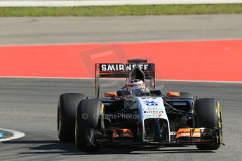 World © Octane Photographic Ltd. Friday 18th July 2014. German GP, Hockenheim. - Formula 1 Practice 1. Sahara Force India VJM07 – Nico Hulkenburg. Digital Ref : 1035LB1D4208
