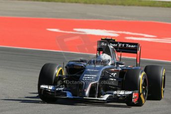 World © Octane Photographic Ltd. Friday 18th July 2014. German GP, Hockenheim. - Formula 1 Practice 1. Sauber C33 – Giedo van der Garde. Digital Ref: 1035LB1D4266