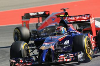 World © Octane Photographic Ltd. Friday 18th July 2014. German GP, Hockenheim. - Formula 1 Practice 1. Scuderia Toro Rosso STR 9 – Daniil Kvyat. Digital Ref: 1035LB1D4291