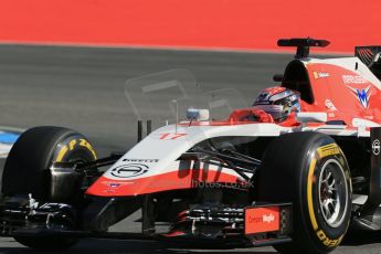 World © Octane Photographic Ltd. Friday 18th July 2014. German GP, Hockenheim. - Formula 1 Practice 1. Marussia F1 Team MR03 - Jules Bianchi. Digital Ref: 1035LB1D4296