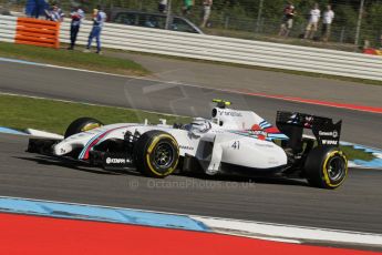 World © Octane Photographic Ltd. Friday 18th July 2014. German GP, Hockenheim. - Formula 1 Practice 1. Williams Martini Racing FW36 – Susie Wolff, Reserve Driver. Digital Ref: 1035LB1D44418