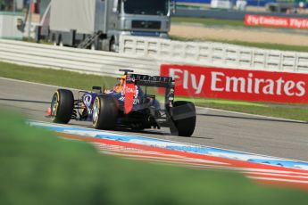 World © Octane Photographic Ltd. Friday 18th July 2014. German GP, Hockenheim. Formula 1 Practice 1. Infiniti Red Bull Racing RB10 - Sebastian Vettel. Digital Ref: 1035LB1D4513