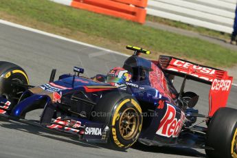World © Octane Photographic Ltd. Friday 18th July 2014. German GP, Hockenheim. - Formula 1 Practice 1. Scuderia Toro Rosso STR 9 – Daniil Kvyat. Digital Ref: 1035LB1D4603
