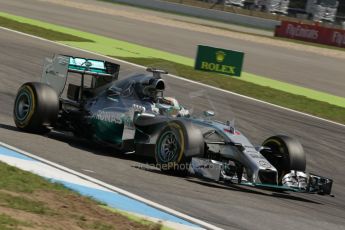 World © Octane Photographic Ltd. Friday 18th July 2014. German GP, Hockenheim. - Formula 1 Practice 2. Mercedes AMG Petronas F1 W05 Hybrid – Lewis Hamilton. Digital Ref: 1037LB1D44540