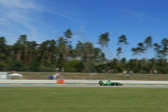 World © Octane Photographic Ltd. Friday 18th July 2014. German GP, Hockenheim. - Formula 1 Practice 2. Caterham F1 Team CT05 – Kamui Kobayashi. Digital Ref: 1037LB1D4932