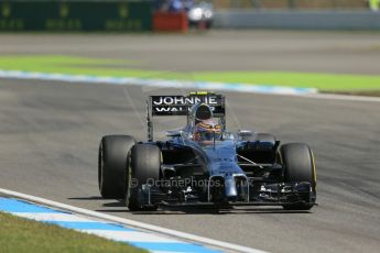 World © Octane Photographic Ltd. Friday 18th July 2014. German GP, Hockenheim. - Formula 1 Practice 2. McLaren Mercedes MP4/29 – Kevin Magnussen. Digital Ref: 1037LB1D5189