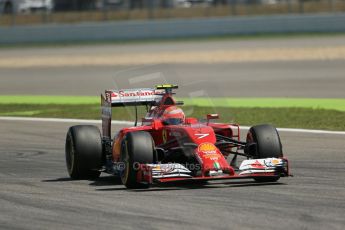 World © Octane Photographic Ltd. Friday 18th July 2014. German GP, Hockenheim. - Formula 1 Practice 2. Scuderia Ferrari F14T – Kimi Raikkonen. Digital Ref: 1037LB1D5318