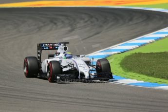 World © Octane Photographic Ltd. Friday 18th July 2014. German GP, Hockenheim. - Formula 1 Practice 2. Williams Martini Racing FW36 – Felipe Massa. Digital Ref: 1037LB1D5486