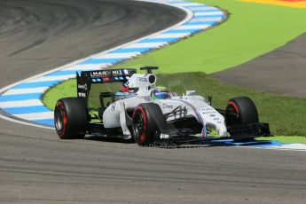 World © Octane Photographic Ltd. Friday 18th July 2014. German GP, Hockenheim. - Formula 1 Practice 2. Williams Martini Racing FW36 – Felipe Massa. Digital Ref: 1037LB1D5537