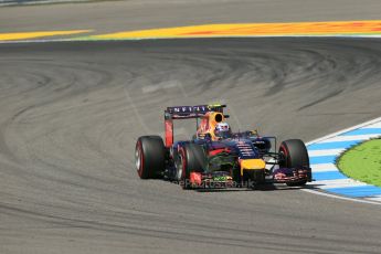 World © Octane Photographic Ltd. Friday 18th July 2014. German GP, Hockenheim. - Formula 1 Practice 2. Infiniti Red Bull Racing RB10 – Daniel Ricciardo. Digital Ref: 1037LB1D5563