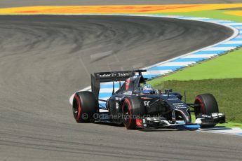 World © Octane Photographic Ltd. Friday 18th July 2014. German GP, Hockenheim. - Formula 1 Practice 2. Sauber C33 – Adrian Sutil. Digital Ref: 1037LB1D5570