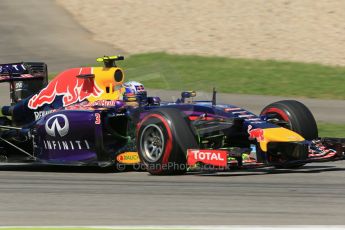 World © Octane Photographic Ltd. Friday 18th July 2014. German GP, Hockenheim. - Formula 1 Practice 2. Infiniti Red Bull Racing RB10 – Daniel Ricciardo. Digital Ref: 1037LB1D5622