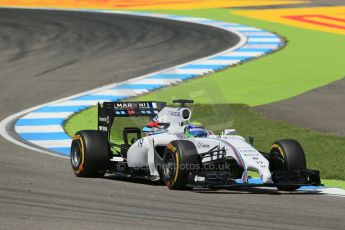 World © Octane Photographic Ltd. Friday 18th July 2014. German GP, Hockenheim. - Formula 1 Practice 2. Williams Martini Racing FW36 – Felipe Massa. Digital Ref: 1037LB1D5674