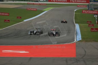 World © Octane Photographic Ltd. Sunday 20th July 2014. German GP, Hockenheim. - Formula 1 Race. Sauber C33 – Esteban Gutierrez and Scuderia Toro Rosso STR 9 – Daniil Kvyat. Digital Ref :