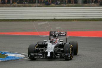 World © Octane Photographic Ltd. Sunday 20th July 2014. German GP, Hockenheim. - Formula 1 Race. McLaren Mercedes MP4/29 - Jenson Button. Digital Ref: