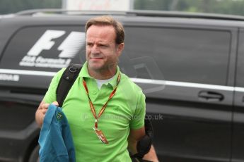 World © Octane Photographic Ltd. Sunday 20th July 2014. German GP, Hockenheim. - Formula 1 Pitlane. Rubens Barrichello. Digital Ref: