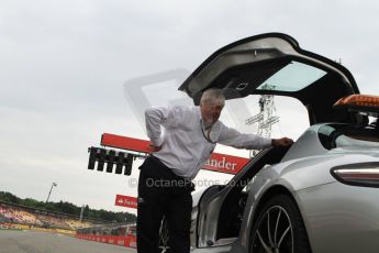 World © Octane Photographic Ltd. Sunday 20th July 2014. German GP, Hockenheim. - Formula 1 Pitlane. Mercedes Safty car (SLS AMG) with Herbie Blish. Digital Ref: