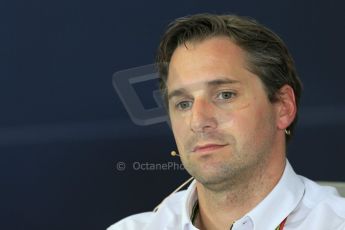 World © Octane Photographic Ltd. Caterham team principal - Christijan Albers. Hockenheim F1 Team Press Conference. Digital Ref: 1040LB1D5751