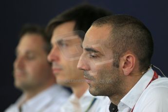 World © Octane Photographic Ltd. Cyril Abiteboul - Managing Director of Renault Sport F1. Hockenheim F1 Team Press Conference. Digital Ref: 1040LB1D5787