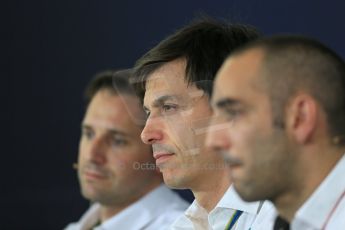 World © Octane Photographic Ltd. Cyril Abiteboul - Managing Director of Renault Sport F1. Hockenheim F1 Team Press Conference. Digital Ref: 1040LB1D5804