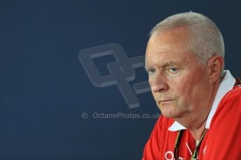 World © Octane Photographic Ltd. John Booth - Marussia F1 Team. Hockenheim F1 Team Press Conference. Digital Ref: 1040LB1D5817