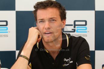 World © Octane Photographic Ltd. Friday 18th July 2014. GP2 Qualifying press conference – German GP - Hockenheim. Jolyon Palmer – DAMS. Digital Ref :