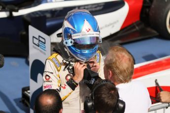 World © Octane Photographic Ltd. Saturday 19th July 2014. GP2 Race 1 – German GP - Hockenheim. Jolyon Palmer and father Jonathan – DAMS. Digital Ref : 1045CB7D5482