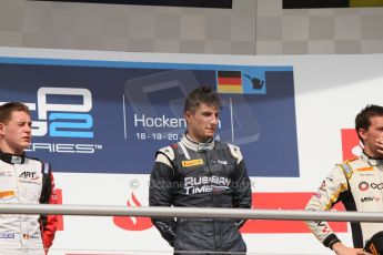 World © Octane Photographic Ltd. Saturday 19th July 2014. GP2 Race 1 – German GP - Hockenheim. Mitch Evans - RT Russian Time (1st) and Stoffel Vandoorne - ART Grand Prix (2nd). Digital Ref : 1045CB7D5520