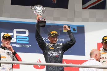 World © Octane Photographic Ltd. Saturday 19th July 2014. GP2 Race 1 – German GP - Hockenheim. Mitch Evans - RT Russian Time (1st) and Stoffel Vandoorne - ART Grand Prix (2nd). Digital Ref : 1045CB7D5570