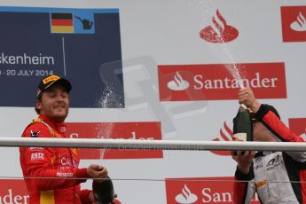 World © Octane Photographic Ltd. Sunday 20th July 2014. GP2 Race 2 – German GP - Hockenheim. Stefano Coletti - Racing Engineering (1st) and Stoffel Vandoorne - ART Grand Prix (3rd). Digital Ref : 1050CB7D6105