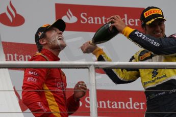 World © Octane Photographic Ltd. Sunday 20th July 2014. GP2 Race 2 – German GP - Hockenheim. Stefano Coletti - Racing Engineering (1st) and Felipe Nasr - Carlin (2nd). Digital Ref : 1050CB7D6130