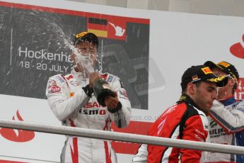 World © Octane Photographic Ltd. Sunday 20th July 2014. GP3 Race 2. German GP, Hockenheim. Jann Mardenborough celebrates his 1st GP3 win - Arden International. Digital Ref : 1049CB7D5903