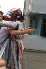 World © Octane Photographic Ltd. Sunday 20th July 2014. GP3 Race 2. German GP, Hockenheim. Jann Mardenborough celebrates his 1st GP3 win - Arden International. Digital Ref : 1049CB7D6511