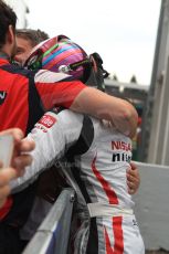 World © Octane Photographic Ltd. Sunday 20th July 2014. GP3 Race 2. German GP, Hockenheim. Jann Mardenborough celebrates his 1st GP3 win - Arden International. Digital Ref : 1049CB7D6520