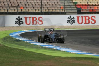 World © Octane Photographic Ltd. Saturday 19th July 2014. German GP, Hockenheim. - Formula 1 Qualifying. McLaren Mercedes MP4/29 - Jenson Button. Digital Ref: