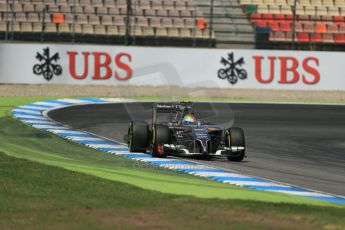 World © Octane Photographic Ltd. Saturday 19th July 2014. German GP, Hockenheim. - Formula 1 Qualifying. Sauber C33 – Esteban Gutierrez. Digital Ref :