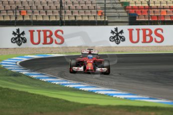 World © Octane Photographic Ltd. Saturday 19th July 2014. German GP, Hockenheim. - Formula 1 Qualifying. Scuderia Ferrari F14T - Fernando Alonso. Digital Ref: