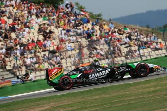 World © Octane Photographic Ltd. Saturday 19th July 2014. German GP, Hockenheim. - Formula 1 Qualifying. Sahara Force India VJM07 – Sergio Perez. Digital Ref: