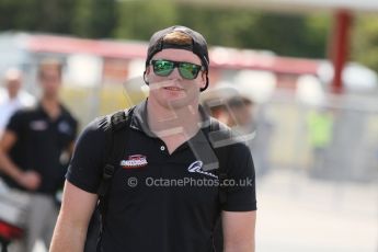 World © Octane Photographic Ltd. Thursday 17th July 2014. GP2 Paddock – German GP - Hockenheim. Conor Daly - Venezuela GP Lazarus. Digital Ref : 1034CB7D4411