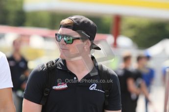 World © Octane Photographic Ltd. Thursday 17th July 2014. GP2 Paddock – German GP - Hockenheim. Conor Daly - Venezuela GP Lazarus. Digital Ref : 1034CB7D4414