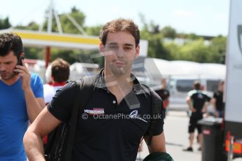 World © Octane Photographic Ltd. Thursday 17th July 2014. GP2 Paddock – German GP - Hockenheim. Nathanael Berthon - Venezuela GP Lazarus. Digital Ref : 1034CB7D4421