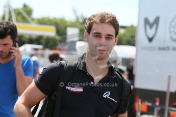 World © Octane Photographic Ltd. Thursday 17th July 2014. GP2 Paddock – German GP - Hockenheim. Nathanael Berthon - Venezuela GP Lazarus. Digital Ref : 1034CB7D4424