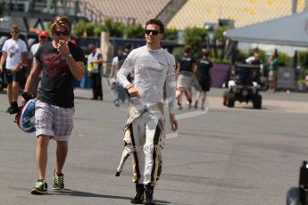 World © Octane Photographic Ltd. Thursday 17th July 2014. GP2 Paddock – German GP - Hockenheim. Jolyon Palmer – DAMS. Digital Ref : 1034CB7D4442