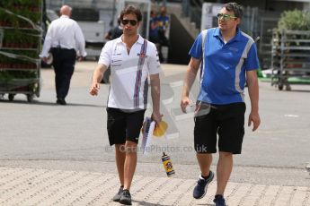 World © Octane Photographic Ltd. Thursday 17th July 2014. GP2 Paddock – German GP - Hockenheim. Felipe Nasr - Carlin. Digital Ref : 1034CB7D4496